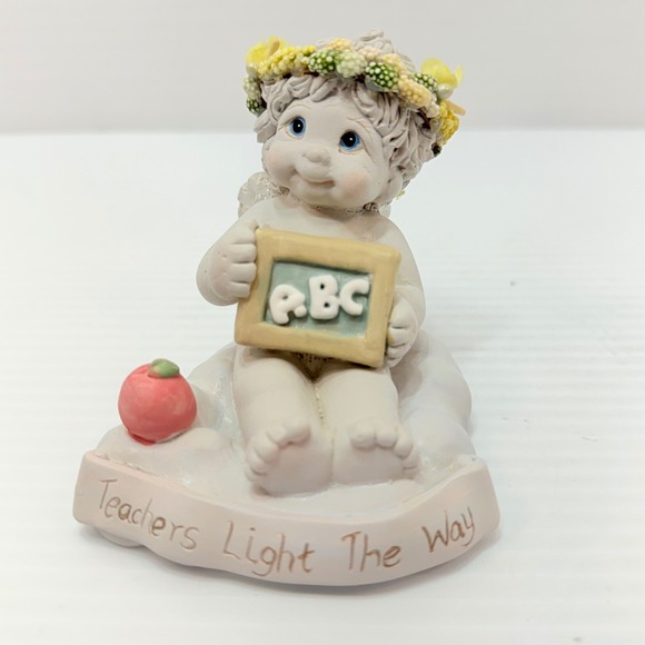 Dreamsicles Teacher Angel Figurine ABC Chalkboard Teachers Light The‎ Way - Picture 1 of 13